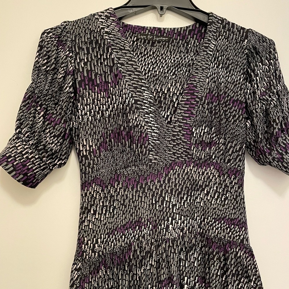 Lux & Luster dress with bubble skirt size small